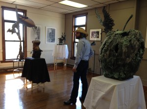 On Sunday Eric and I visited the Firehouse Gallery.