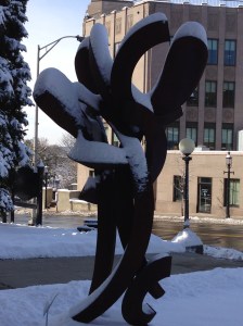 Dancing Milkweeds in the Snow...Come for the art, stay for the Work Sessions, the 2nd and 4th Wednesdays each month at 16 Croton Ave!