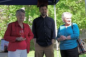 I'm so grateful to have a supportive family!  Here's my mom, brother and mother-in-law.